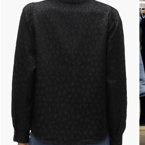 Textured Hearts silky shirt - Picture 2 of 4